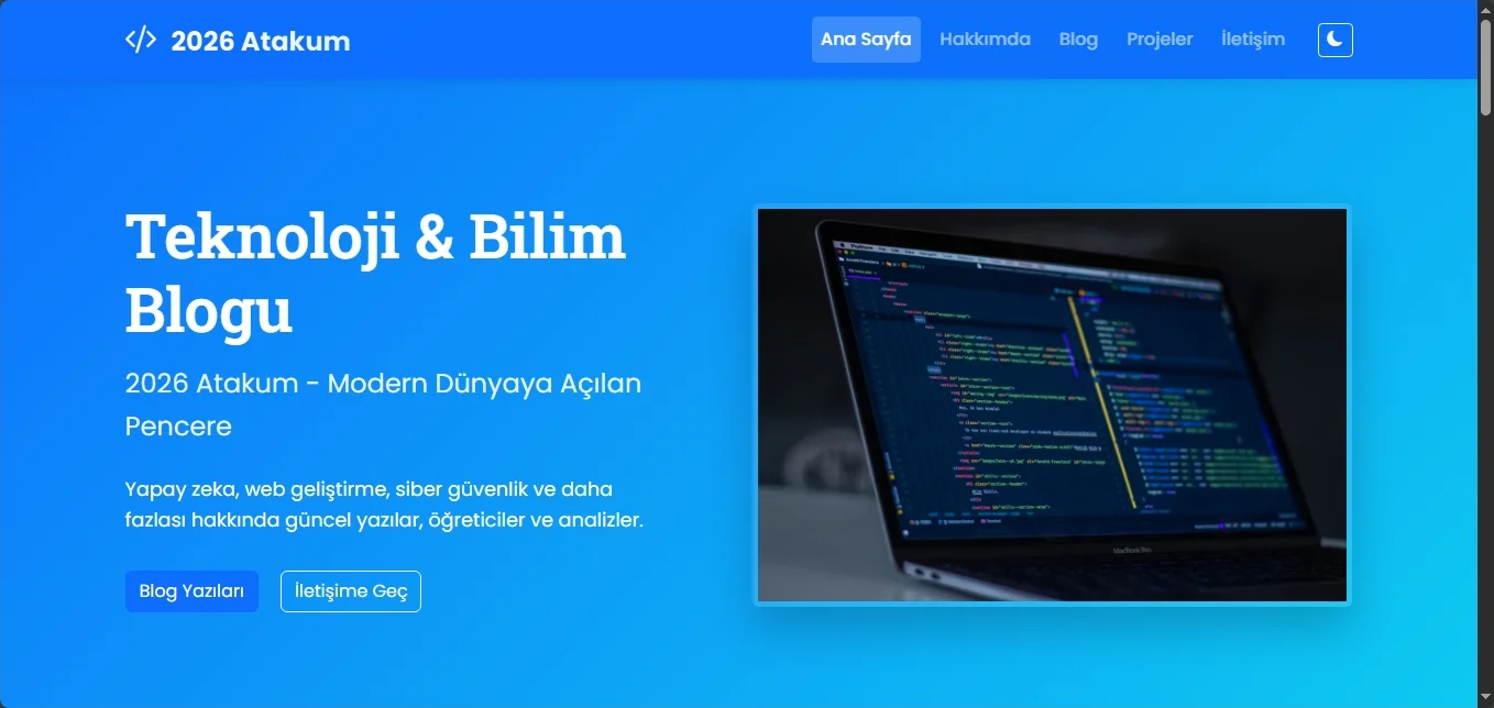 Kişisel Blog Web Teması