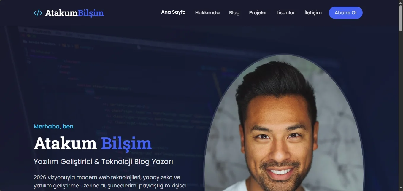Kişisel Blog Web Teması