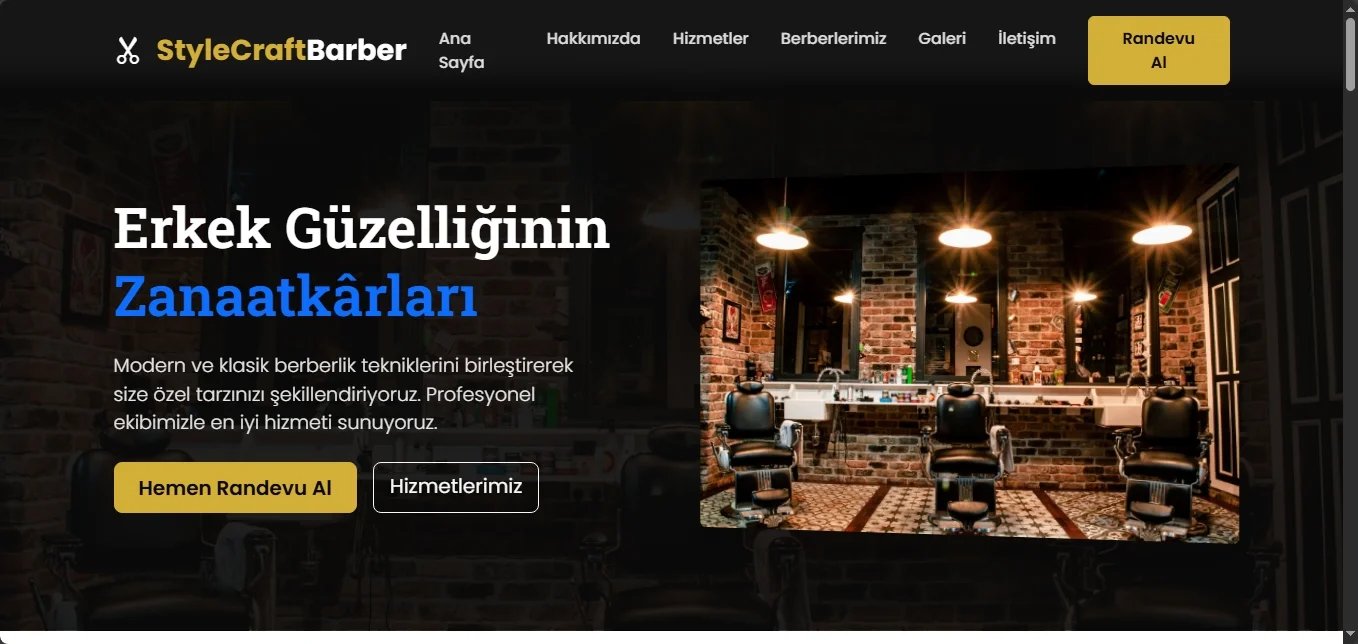 Erkek Kuaför Teması